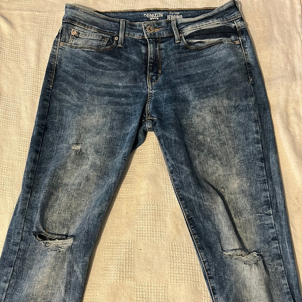 Low-Rise Denim Jeggings